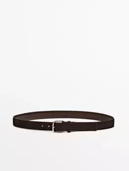 Ремень из кожи нубук Massimo Dutti