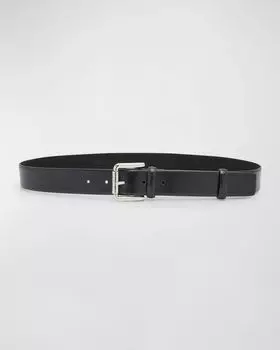Ремень из лакированной кожи наппа Max Mara, цвет Black