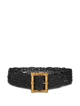 Ремень из плетеной кожи ETRO, черный