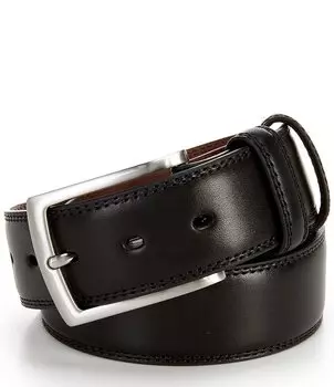 Ремень из полированной кожи Torino Leather Company, черный
