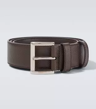 Ремень из сафьяновой кожи Prada, Caffee