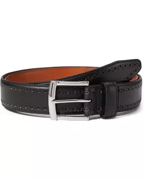 Ремень Johnston & Murphy Perfed Edge, черный