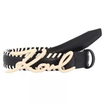Ремень Karl Lagerfeld Signature, черный