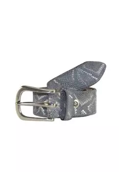 Ремень кожаный B.BELT, серый