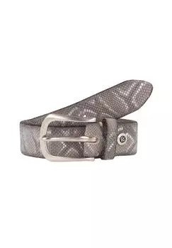 Ремень кожаный B.BELT, серый