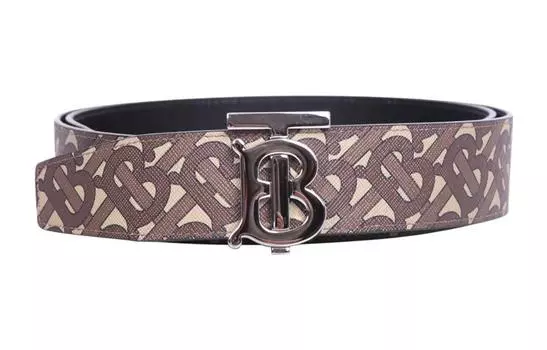 Ремень кожаный Burberry, коричневый