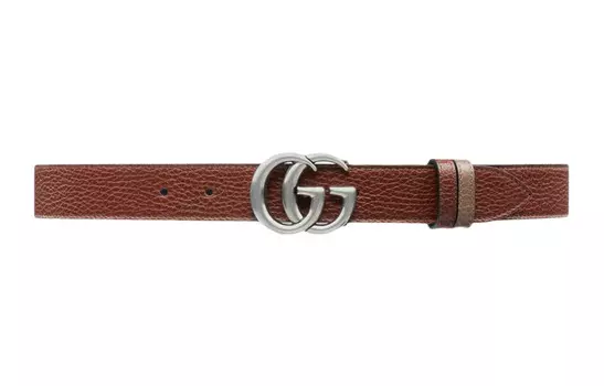 Ремень кожаный Gucci мужской, коричневый