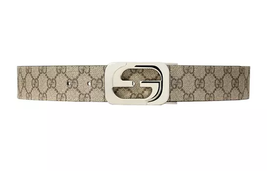 Ремень кожаный Gucci мужской, светло-кофейный
