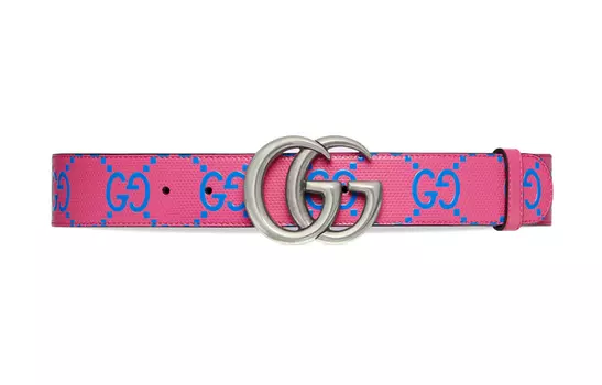 Ремень кожаный Gucci женский, розовый