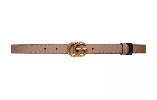 Ремень кожаный Gucci женский, розовый / черный