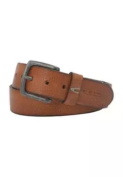 Ремень кожаный, пряжка, мужской camel active, цвет Cognac