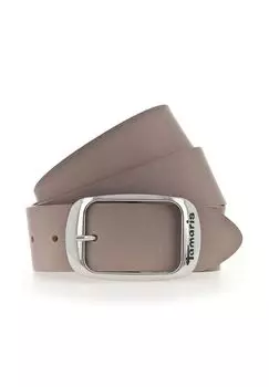 Ремень кожаный Tamaris, цвет Grau Taupe