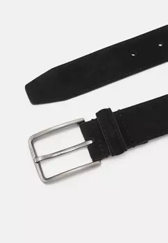 Ремень Leather Unisex Pier One, черный/серебристый