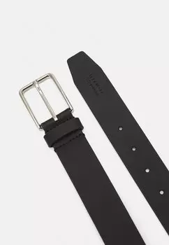 Ремень Leather Unisex Zign, черный/серебристый