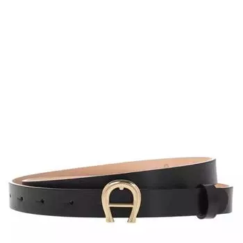Ремень logo Aigner, черный
