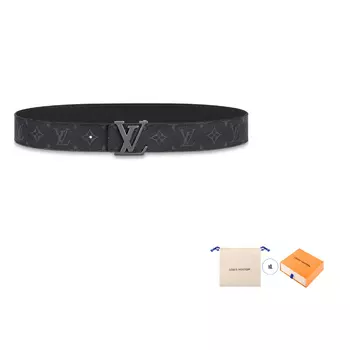 Мужской ремень Louis Vuitton, черный/серый