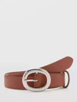 Ремень Mango Ring Buckle, коричневый