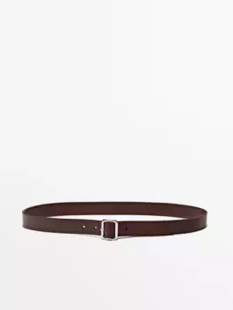 Ремень Massimo Dutti Leather, коричневый