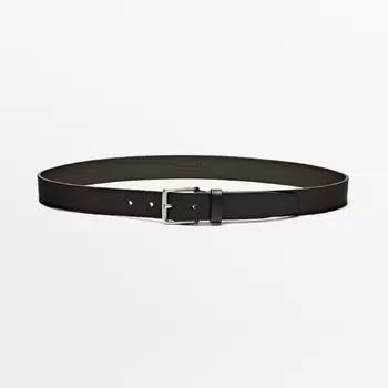 Ремень Massimo Dutti Nappa Leather, коричневый