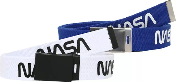 Ремень Mister Tee NASA, синий/белый