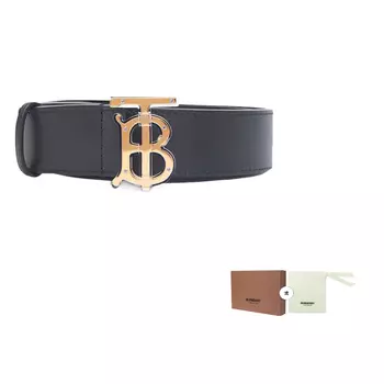 Ремень мужской Burberry с пряжкой, черный