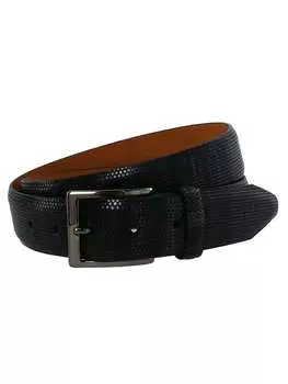 Ремень мужской Crookhorn Davis The Ascot из итальянской кожи, черный