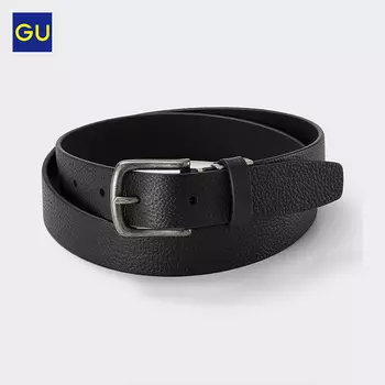 Ремень мужской GU Premium винтажный, черный