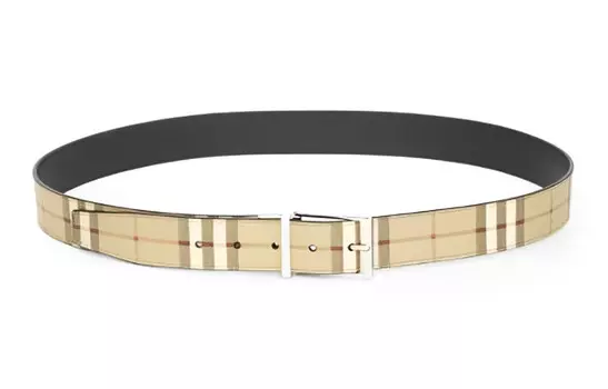 Ремень мужской кожаный Burberry, хаки