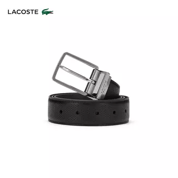 Ремень мужской Lacoste, черный / темно-синий