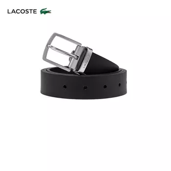 Ремень мужской Lacoste с пряжкой, черный