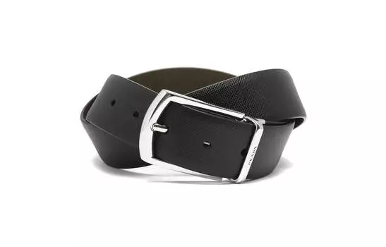 Ремень мужской Prada Reversible, черный