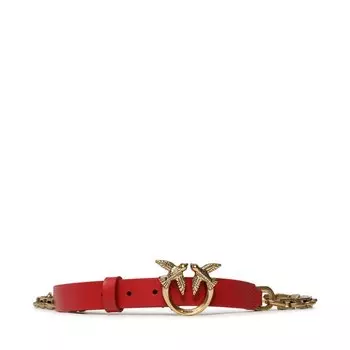 Ремень Pinko LoveDay Chain, красный