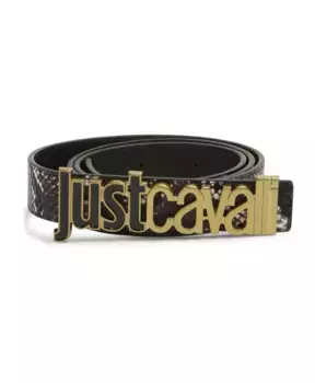 Ремень полиэстер из яловой кожи Just Cavalli, коричневый