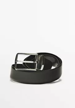 Ремень REVERSIBLE Massimo Dutti, черный