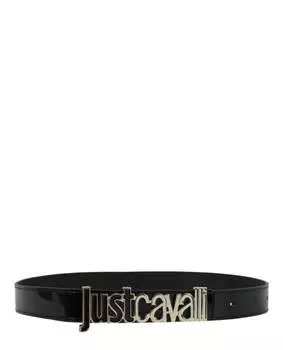 Ремень с логотипом Just Cavalli, черный