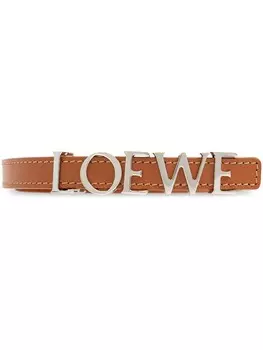 Ремень с логотипом LOEWE, коричневый