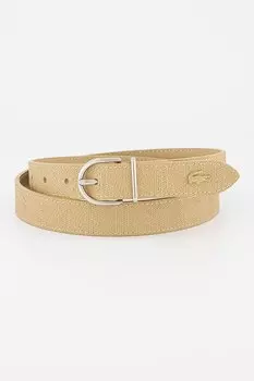 Ремень с монограммой Lacoste, хаки