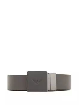 Ремень с пряжкой-логотипом Emporio Armani, серый