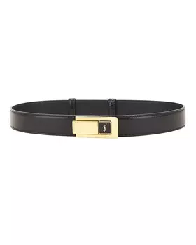 Ремень с пряжкой Saint Laurent, цвет Nero