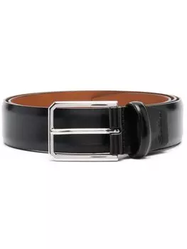 Ремень с пряжкой Santoni, черный