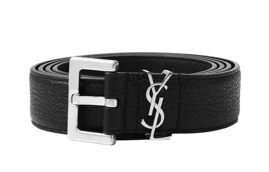 Ремень Saint Laurent Cassandre, черный
