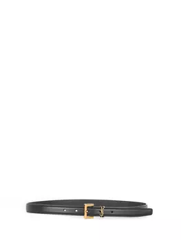 Ремень Saint Laurent Monogram thin, черный