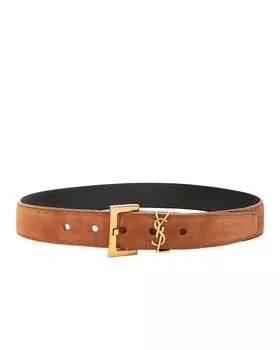 Ремень Saint Laurent Monogramme, цвет Brick