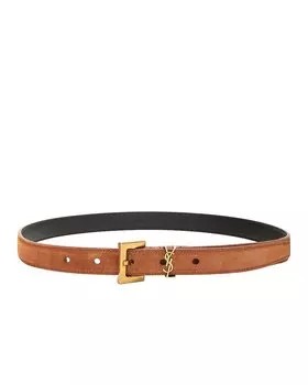 Ремень Saint Laurent Monogramme, цвет Brick