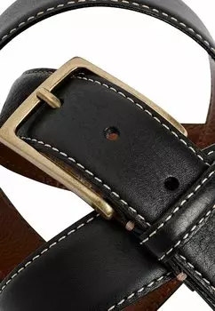 Ремень SIGNATURE CONTRAST STITCH REGULAR FIT Next, черный