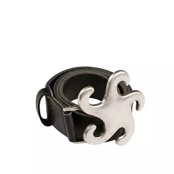 Ремень swirl leather belt Erl, черный