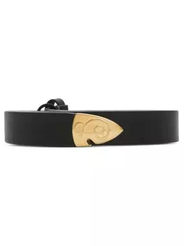 Ремень Thin Leather B Burberry, черный