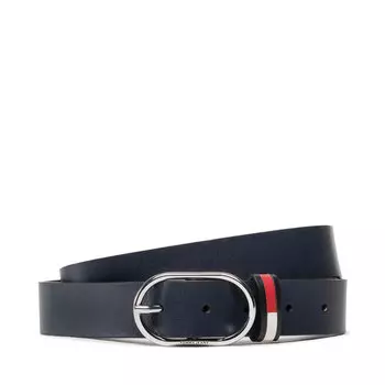 Ремень Tommy Jeans TjwOval, темно-синий