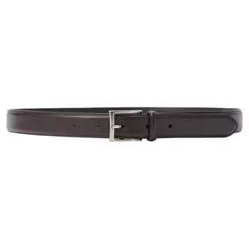 Ремень Uniqlo Italian Leather Stitched, темно-коричневый