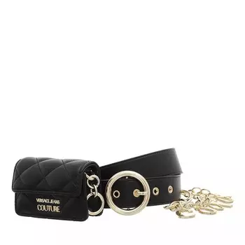 Ремень + Versace Jeans Couture, черный
